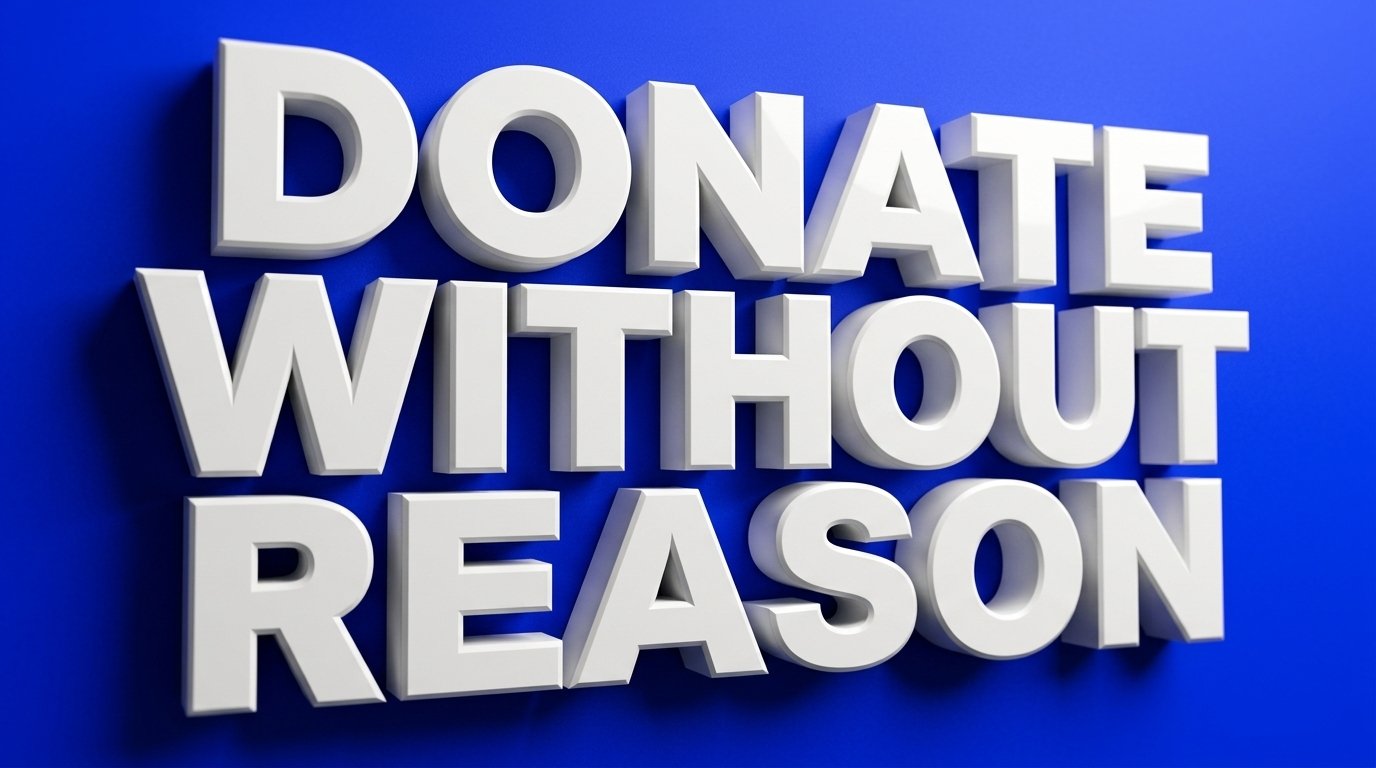 Donate Without reason